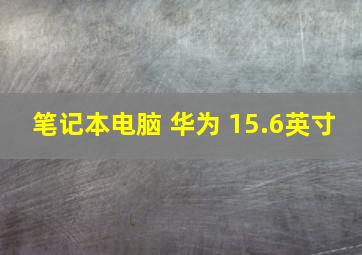 笔记本电脑 华为 15.6英寸